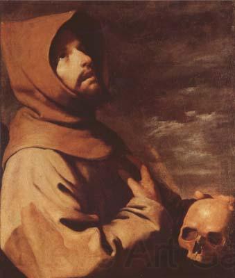 Francisco de Zurbaran The Ecstacy of St Francis (mk08) Norge oil painting art
